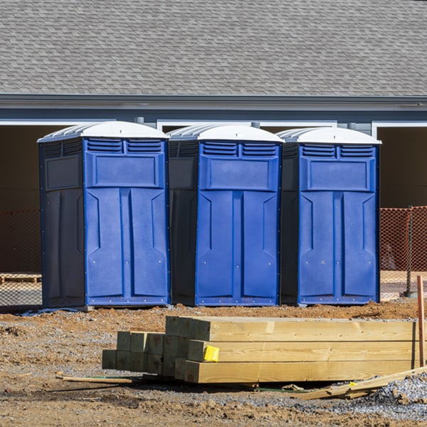 what is the maximum capacity for a single porta potty in Angola on the Lake